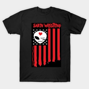 JOHNNY SABIN ''SABIN WRESTLING'' FLAG T-Shirt